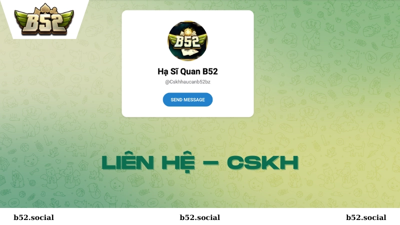 Liên hệ B52 CLub qua telegram