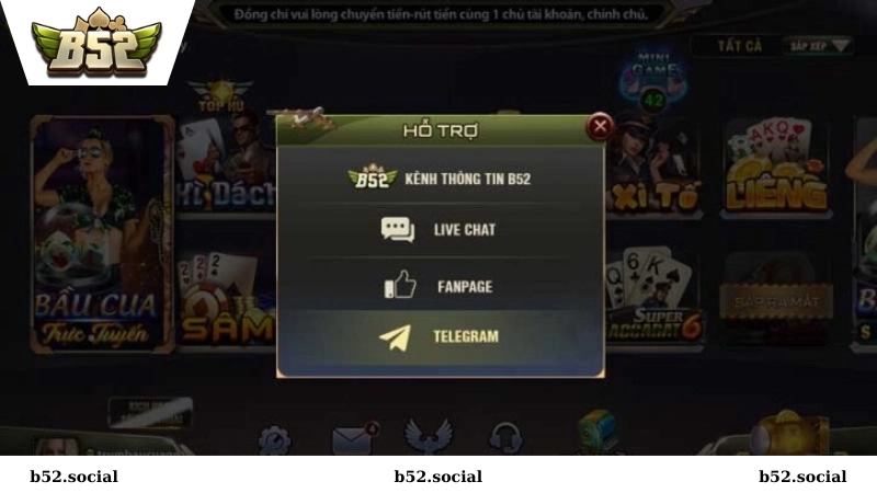 Liên hệ CSKH B52 Club