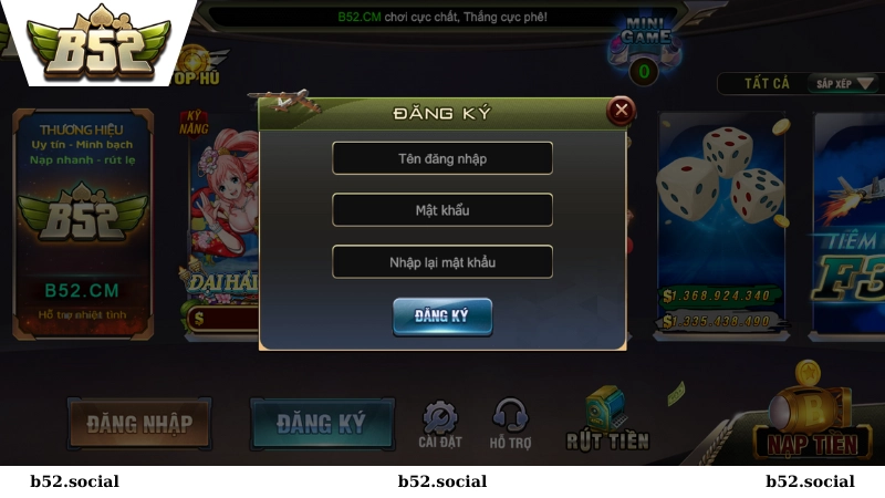 Đăng ký B52 club