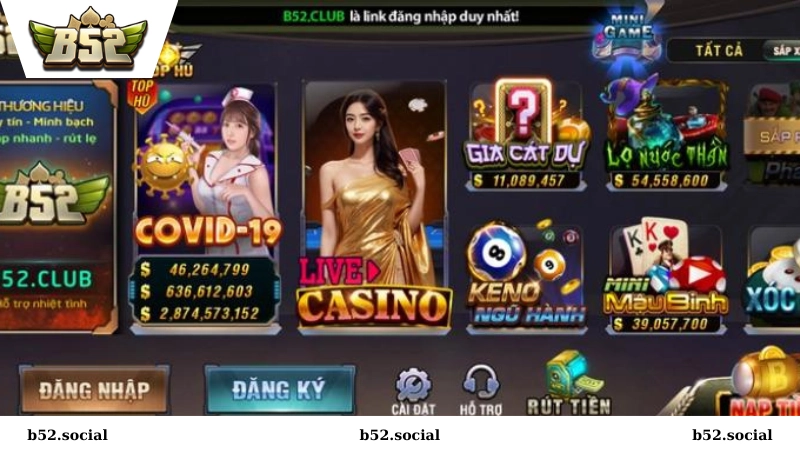 Live casino B52 Club